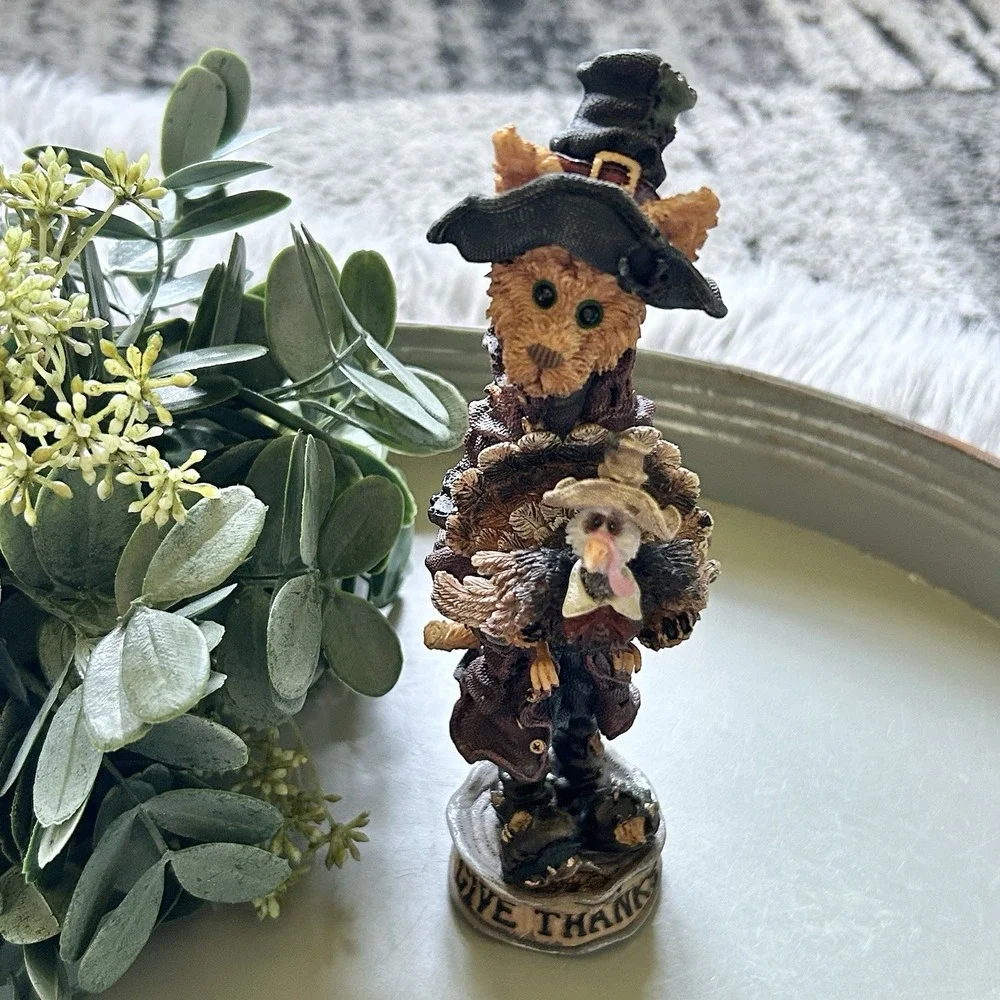 Boyds Bears Folkstone Collection Salem..Give Thanks Style 2867 Thanksgiving